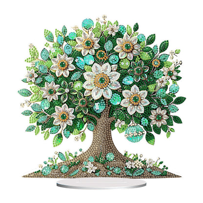 Flowers Table Top Diamond Painting Ornament Kits for Home Office Desktop Decor
