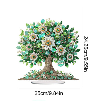 Flowers Table Top Diamond Painting Ornament Kits for Home Office Desktop Decor