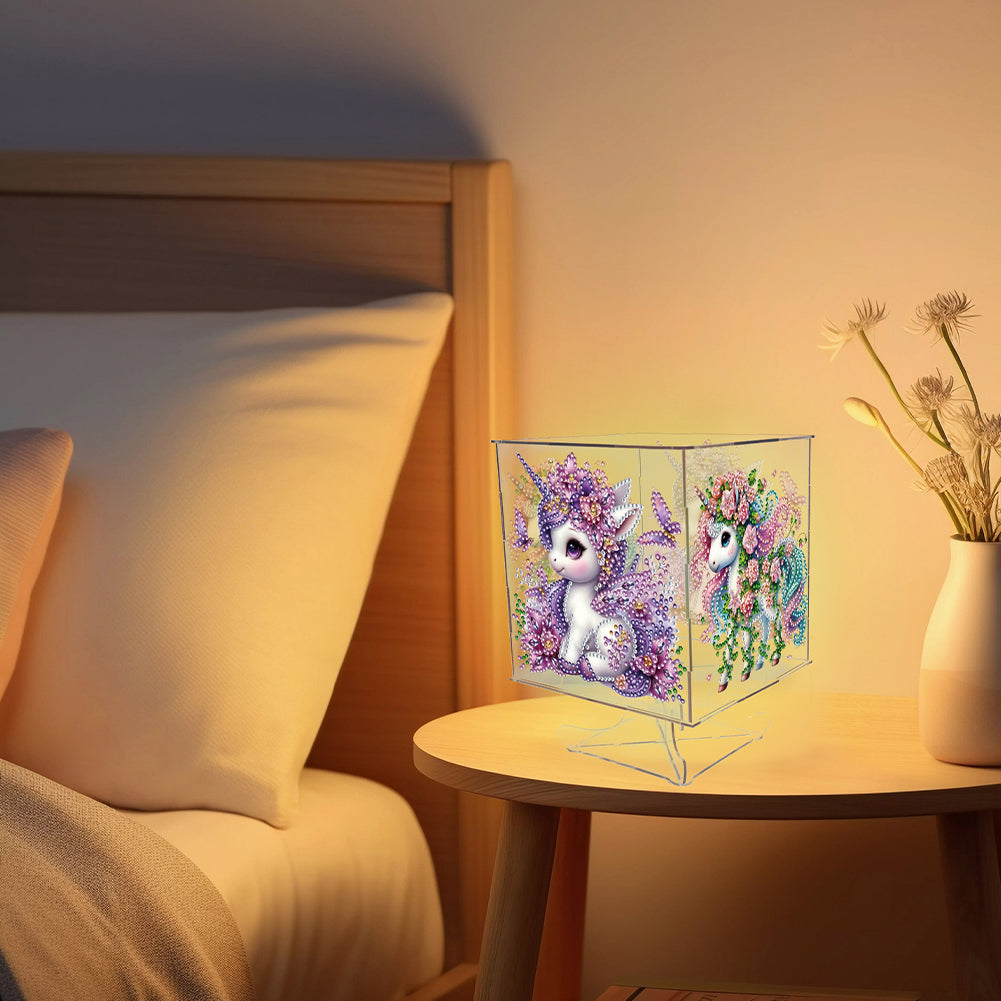 Four Sided Butterfly Multifunctional Diamond Night Lamp for Adults Beginners