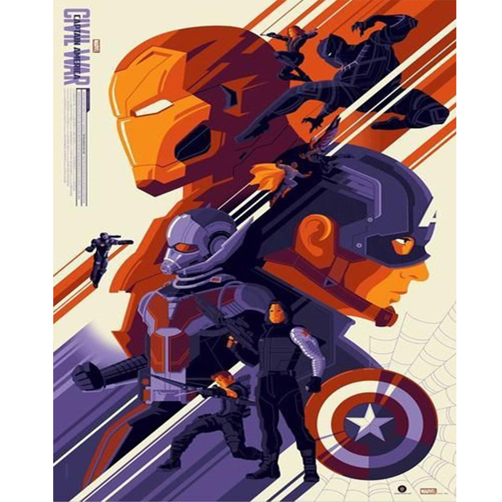 Diamond Painting - Full Round - Captain America (40*50CM)