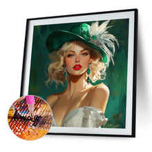 Load image into Gallery viewer, Diamond Painting - Full Round - Blonde Girl (40*40CM)
