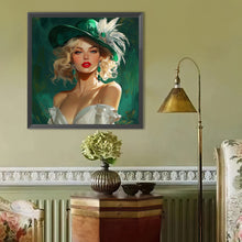 Load image into Gallery viewer, Diamond Painting - Full Round - Blonde Girl (40*40CM)
