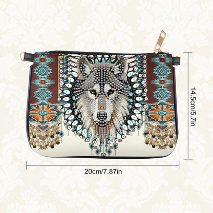 5D Diamond Painting Crossbody Chain Bags Leather Diamond Art Purses for Adults