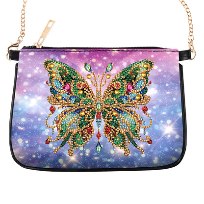 5D Diamond Painting Crossbody Chain Bags Leather Diamond Art Purses for Adults