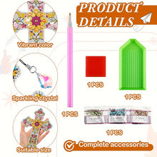 Load image into Gallery viewer, 6Pcs Special Shape Cross Diamond Painting Bookmark Diamond Bookmark Art Projects
