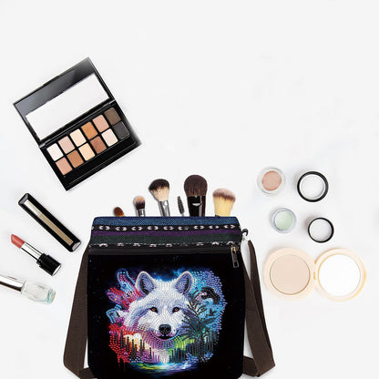 Bathing Elephant Special Shape Diamond Painting Crossbody Bag for Outdoor Travel