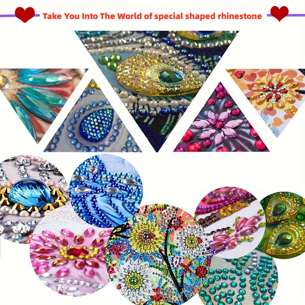 Bathing Elephant Special Shape Diamond Painting Crossbody Bag for Outdoor Travel