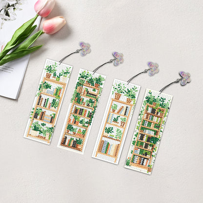 4 Pcs Animal Diamond Painting Bookmarks Diamond Art Bookmarks for Book Lovers