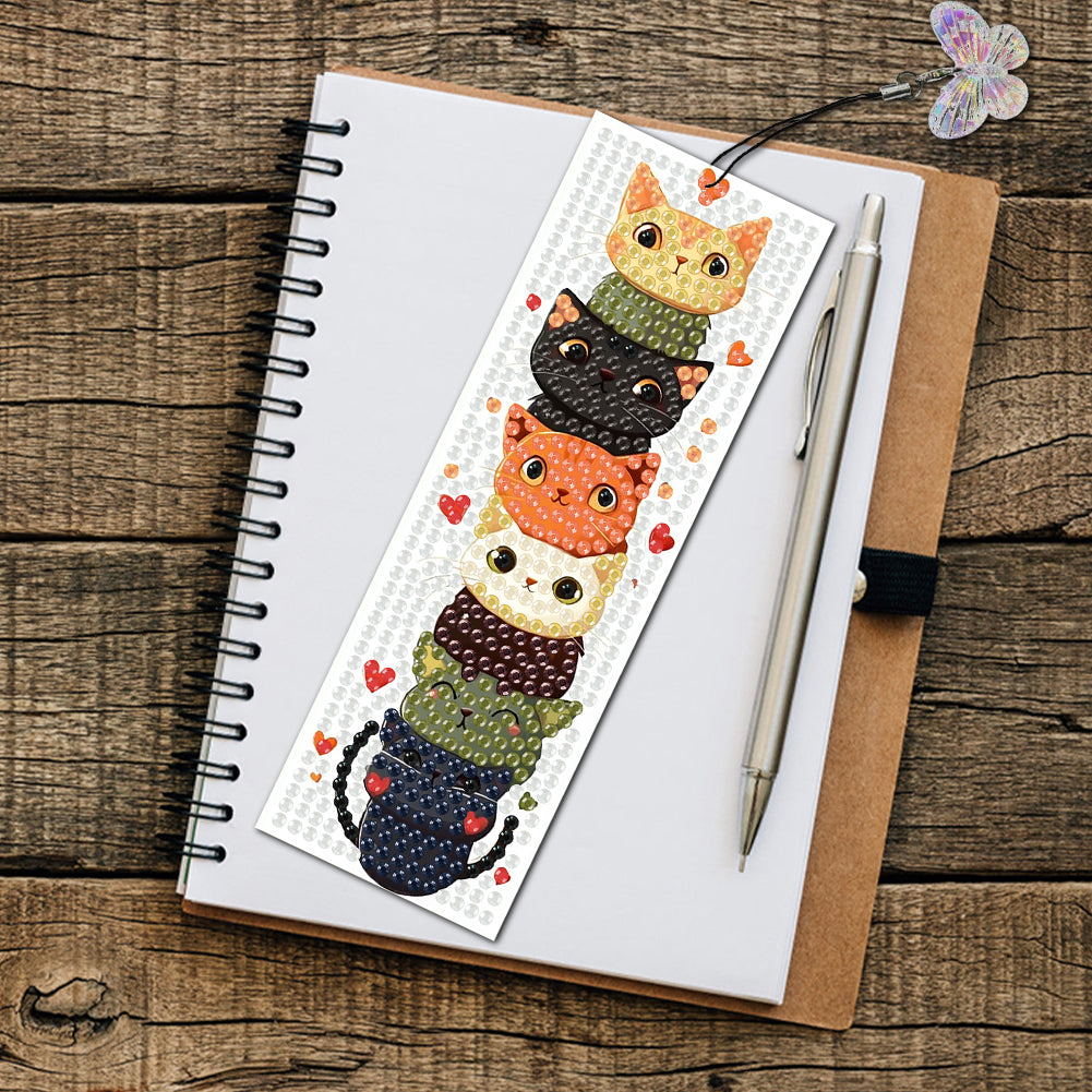 4 Pcs Animal Diamond Painting Bookmarks Diamond Art Bookmarks for Book Lovers
