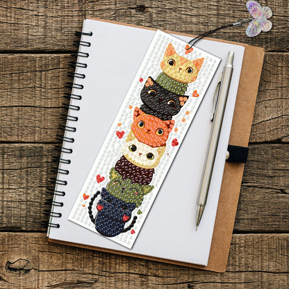 4 Pcs Animal Diamond Painting Bookmarks Diamond Art Bookmarks for Book Lovers