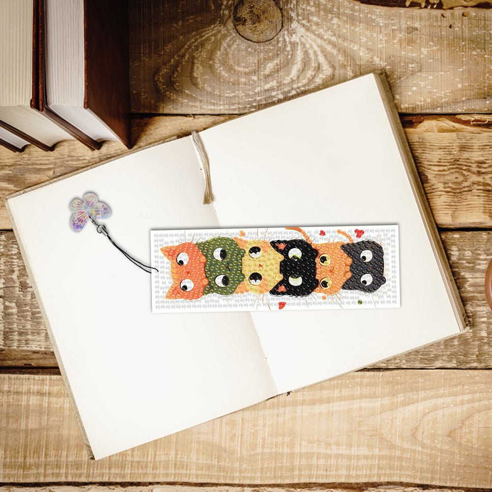 4 Pcs Animal Diamond Painting Bookmarks Diamond Art Bookmarks for Book Lovers