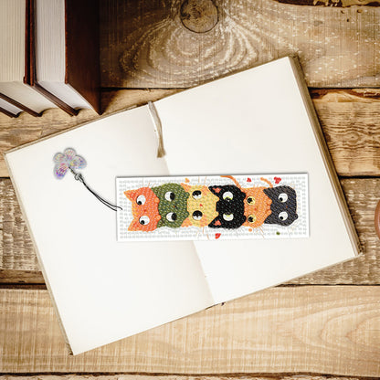 4 Pcs Animal Diamond Painting Bookmarks Diamond Art Bookmarks for Book Lovers