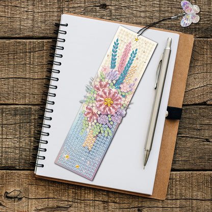 3 Pcs Flower Diamond Painting Bookmarks Diamond Art Bookmarks for Book Lovers