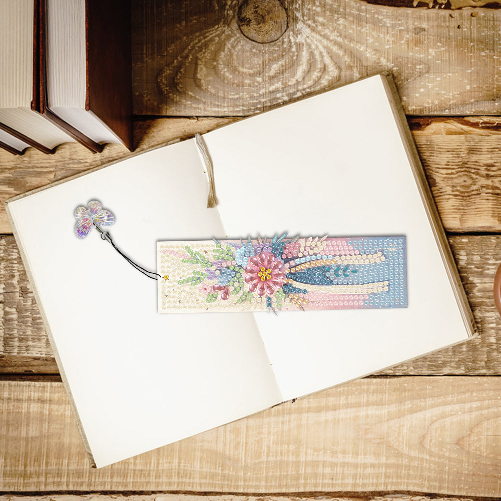 3 Pcs Flower Diamond Painting Bookmarks Diamond Art Bookmarks for Book Lovers