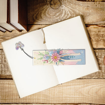3 Pcs Flower Diamond Painting Bookmarks Diamond Art Bookmarks for Book Lovers