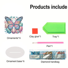 Load image into Gallery viewer, Acrylic Special Shape Butterfly Desktop Diamond Art Kits for Home Office Decor
