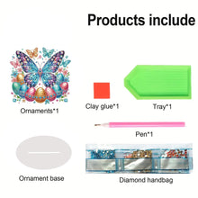 Load image into Gallery viewer, Acrylic Special Shape Butterfly Desktop Diamond Art Kits for Home Office Decor

