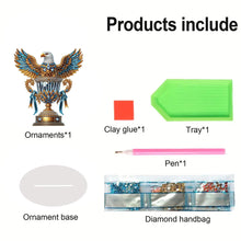 Load image into Gallery viewer, Acrylic Special Shape Eagle Diamond Painting Desktop Decors Bedroom Table Decor
