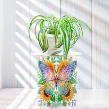 Load image into Gallery viewer, Acrylic Butterfly Round Flower Pot Riser Potted Plant Holder Rack for Home Decor

