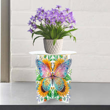 Load image into Gallery viewer, Acrylic Butterfly Round Flower Pot Riser Potted Plant Holder Rack for Home Decor
