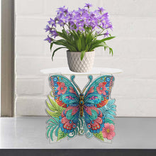 Load image into Gallery viewer, Acrylic Butterfly Round Flower Pot Riser Potted Plant Holder Rack for Home Decor
