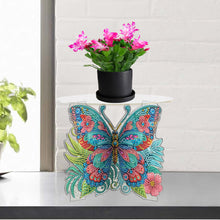 Load image into Gallery viewer, Acrylic Butterfly Round Flower Pot Riser Potted Plant Holder Rack for Home Decor
