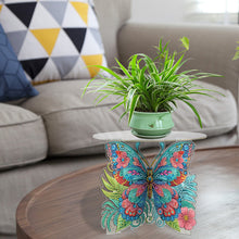 Load image into Gallery viewer, Acrylic Butterfly Round Flower Pot Riser Potted Plant Holder Rack for Home Decor
