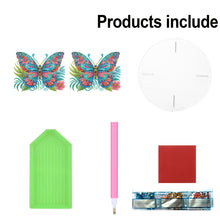 Load image into Gallery viewer, Acrylic Butterfly Round Flower Pot Riser Potted Plant Holder Rack for Home Decor
