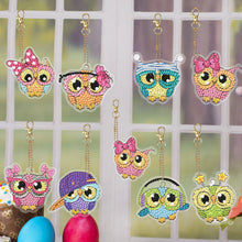 Load image into Gallery viewer, Double Sided Special Shape Animals Diamond Art Craft Keychain for Party Supplies
