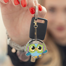 Load image into Gallery viewer, Double Sided Special Shape Animals Diamond Art Craft Keychain for Party Supplies
