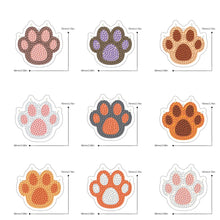 Load image into Gallery viewer, Double Sided Special Shape Animals Diamond Art Craft Keychain for Party Supplies
