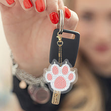 Load image into Gallery viewer, Double Sided Special Shape Animals Diamond Art Craft Keychain for Party Supplies
