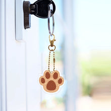 Load image into Gallery viewer, Double Sided Special Shape Animals Diamond Art Craft Keychain for Party Supplies
