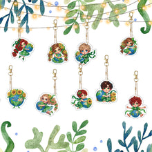 Load image into Gallery viewer, Double Sided Special Shape Animals Diamond Art Craft Keychain for Party Supplies
