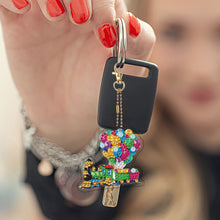 Load image into Gallery viewer, Double Sided Special Shape Animals Diamond Art Craft Keychain for Party Supplies
