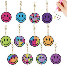 Load image into Gallery viewer, Double Sided Special Shape Animals Diamond Art Craft Keychain for Party Supplies
