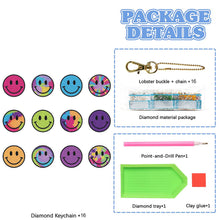 Load image into Gallery viewer, Double Sided Special Shape Animals Diamond Art Craft Keychain for Party Supplies
