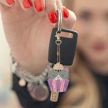 Load image into Gallery viewer, Double Sided Special Shape Animals Diamond Art Craft Keychain for Party Supplies
