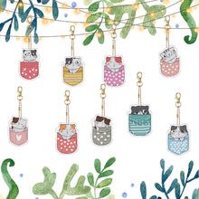 Load image into Gallery viewer, Double Sided Special Shape Animals Diamond Art Craft Keychain for Party Supplies
