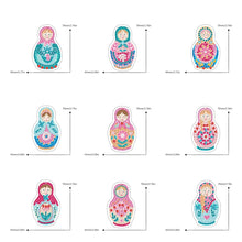 Load image into Gallery viewer, Double Sided Special Shape Animals Diamond Art Craft Keychain for Party Supplies
