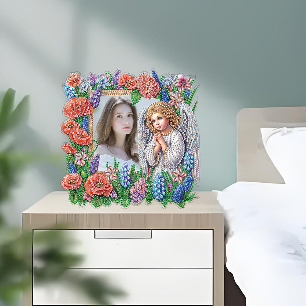 Special Shape Flower Table Top Diamond Painting Frame Kits for Home Office Decor