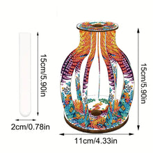 Load image into Gallery viewer, Acrylic Wood Diamond Painting Flower Vase 5D DIY Diamond Art Vase for Home Decor
