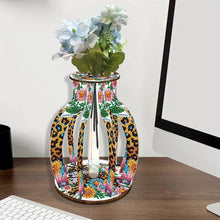 Load image into Gallery viewer, Acrylic Wood Diamond Painting Flower Vase 5D DIY Diamond Art Vase for Home Decor
