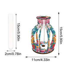 Load image into Gallery viewer, Acrylic Wood Diamond Painting Flower Vase 5D DIY Diamond Art Vase for Home Decor
