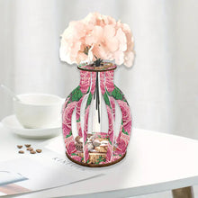 Load image into Gallery viewer, Acrylic Wood Diamond Painting Flower Vase 5D DIY Diamond Art Vase for Home Decor
