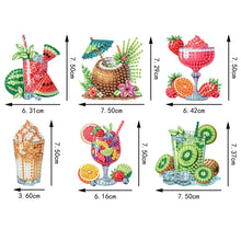 Load image into Gallery viewer, 6Pcs Acrylic Animals Diamond Painting Refrigerator Magnet for Fridge Whiteboards

