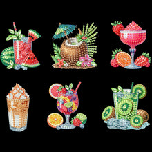 Load image into Gallery viewer, 6Pcs Acrylic Animals Diamond Painting Refrigerator Magnet for Fridge Whiteboards
