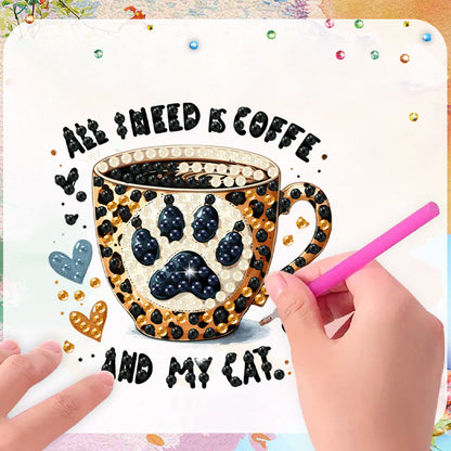6Pcs Acrylic Animals Diamond Painting Refrigerator Magnet for Fridge Whiteboards