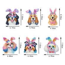 Load image into Gallery viewer, 6Pcs Acrylic Animals Diamond Painting Refrigerator Magnet for Fridge Whiteboards
