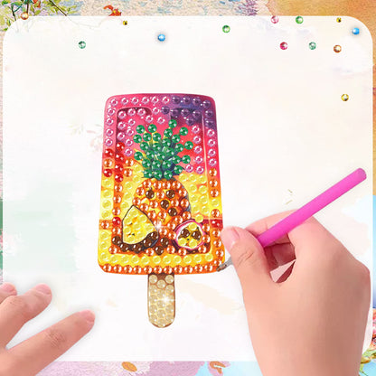 6Pcs Acrylic Animals Diamond Painting Refrigerator Magnet for Fridge Whiteboards